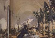 John Singer Sargent Breakfast in the Loggia (mk18) oil painting picture wholesale